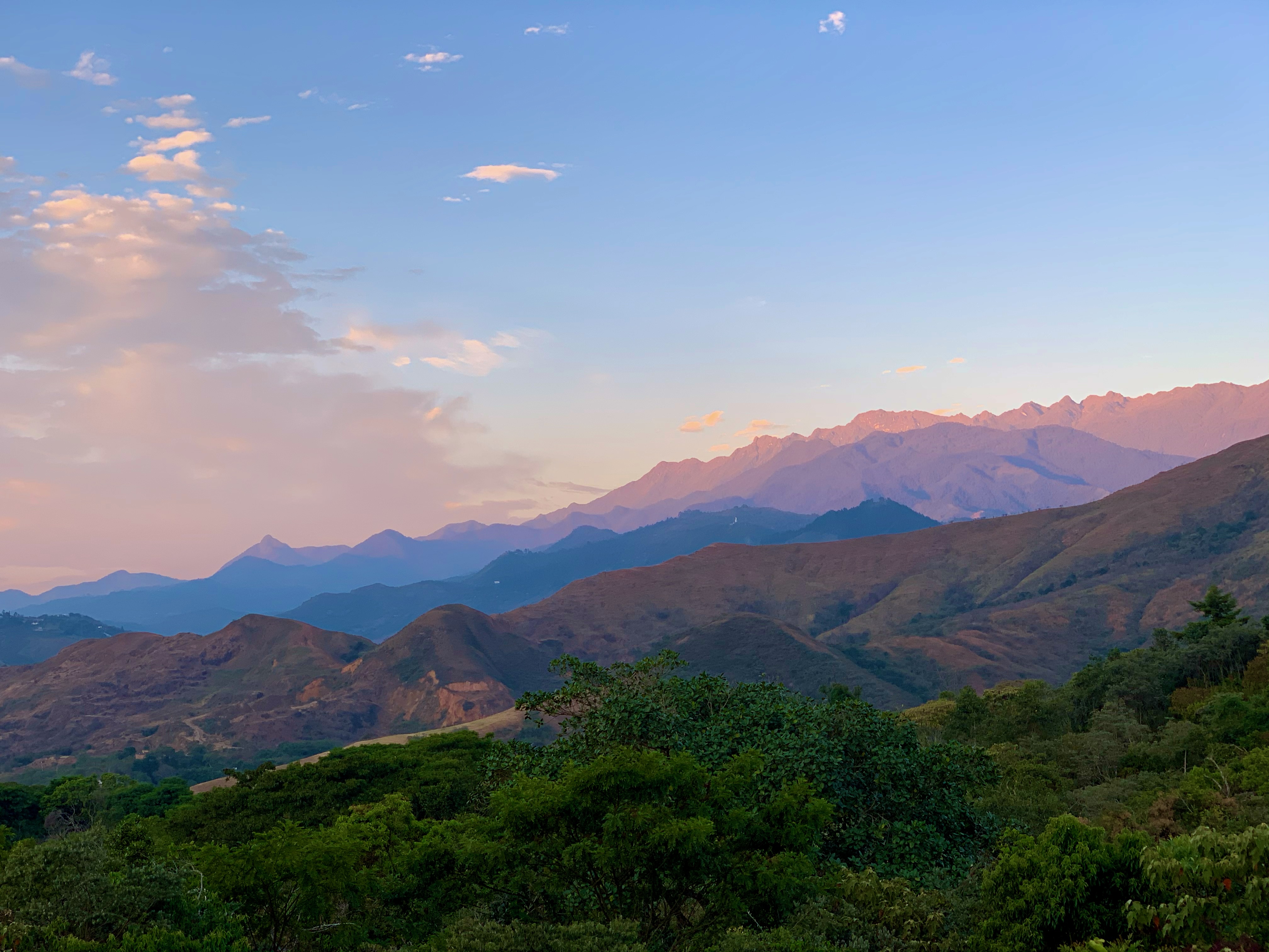Atardecer en Los Farallones de Cali